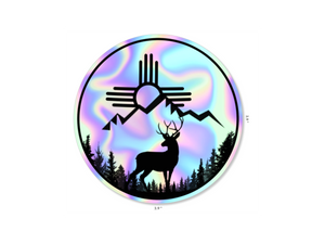 Holographic Deer Sticker