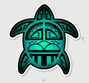 **New** Teal Turtle Sticker