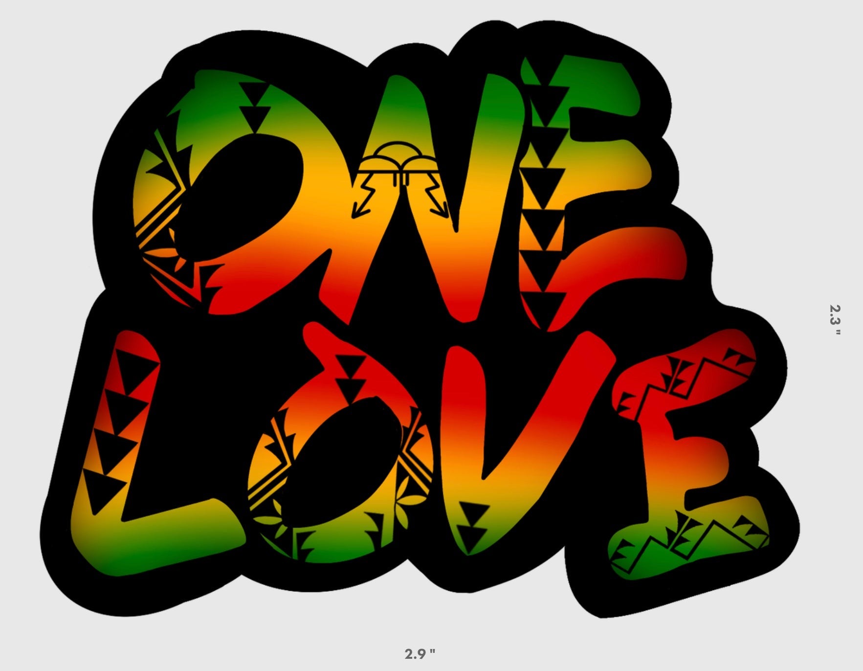 One Love Sticker