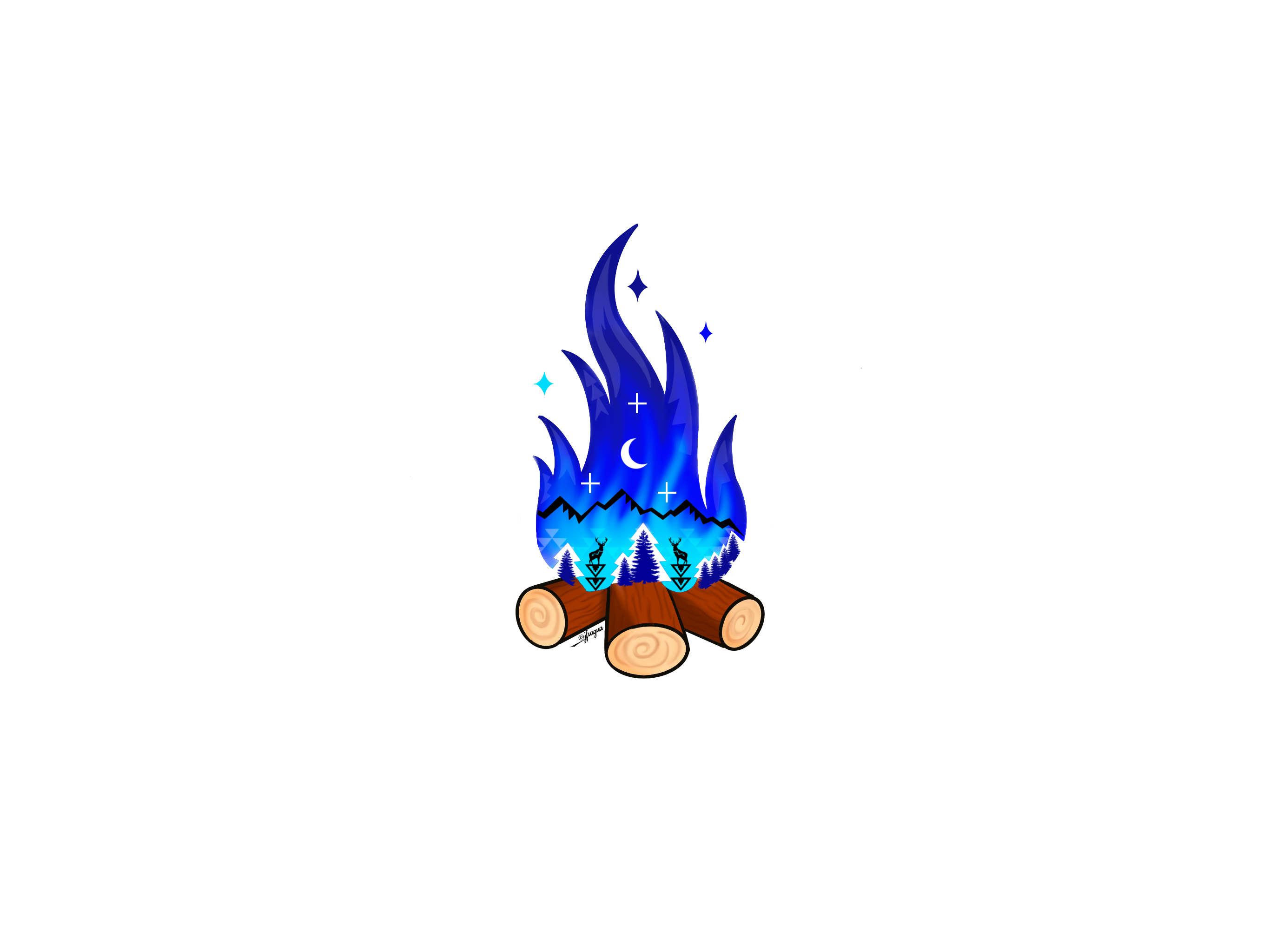 Bonfire Sticker