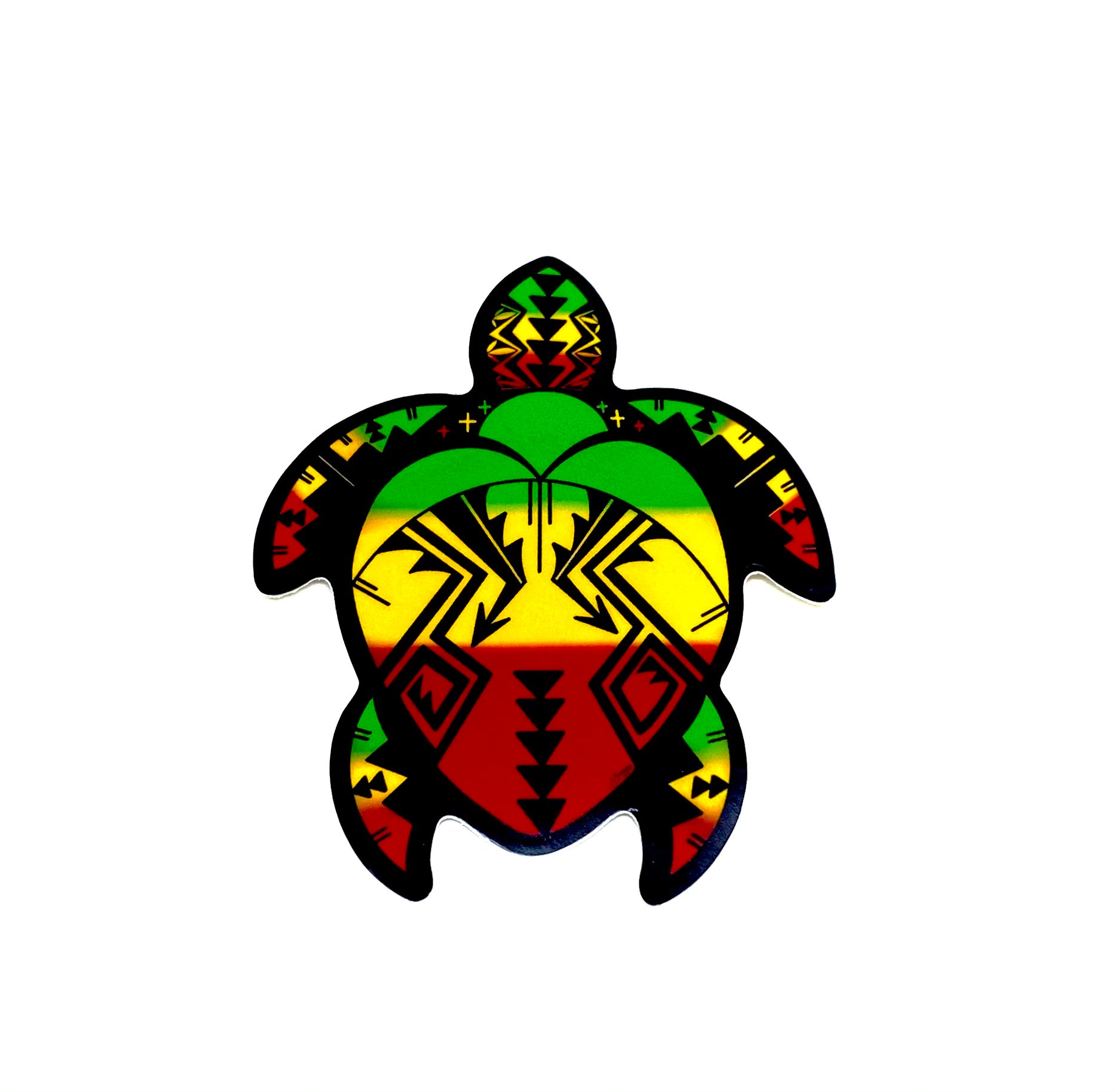 Rasta Turtle Sticker 💚💛❤️