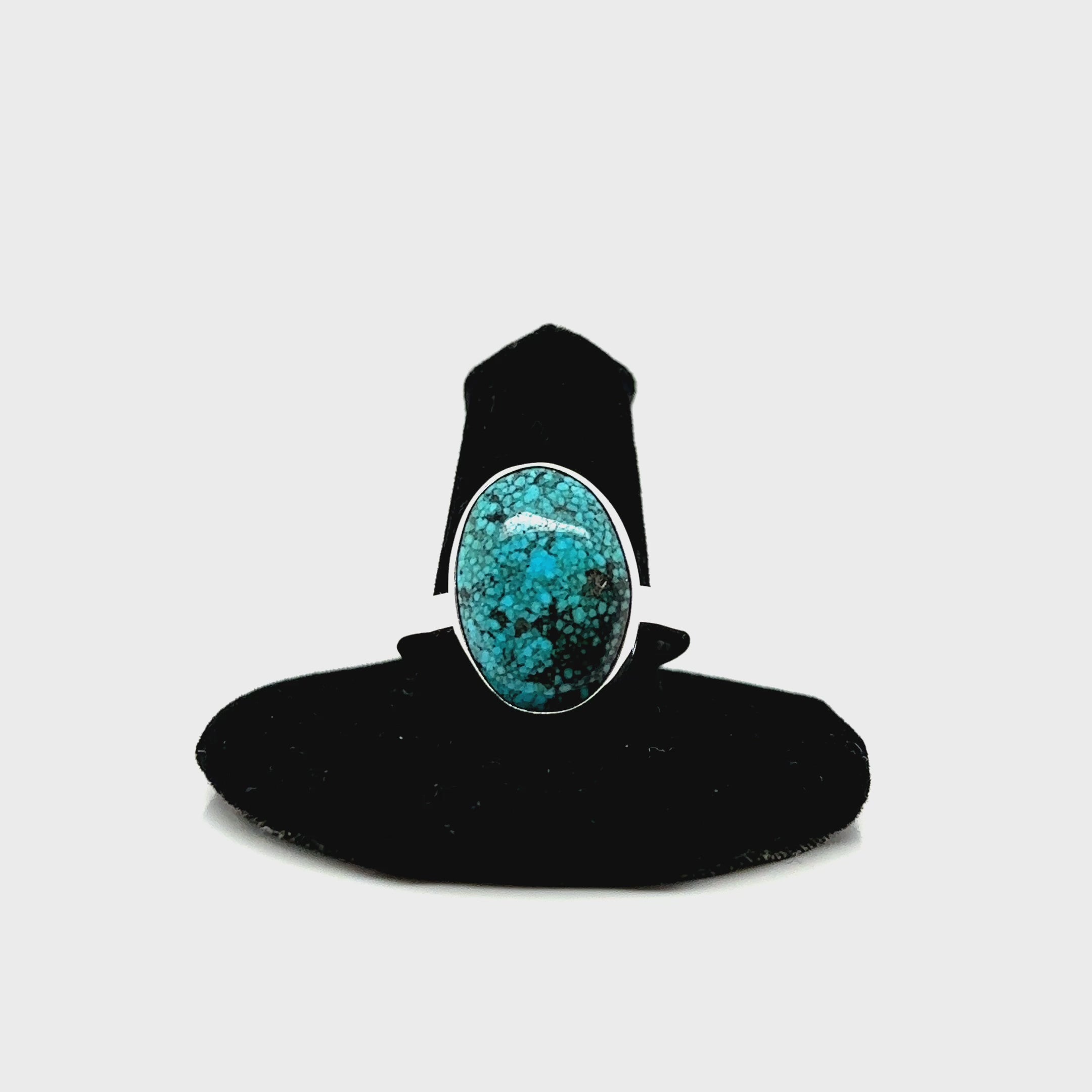 Spiderweb Turquoise Ring