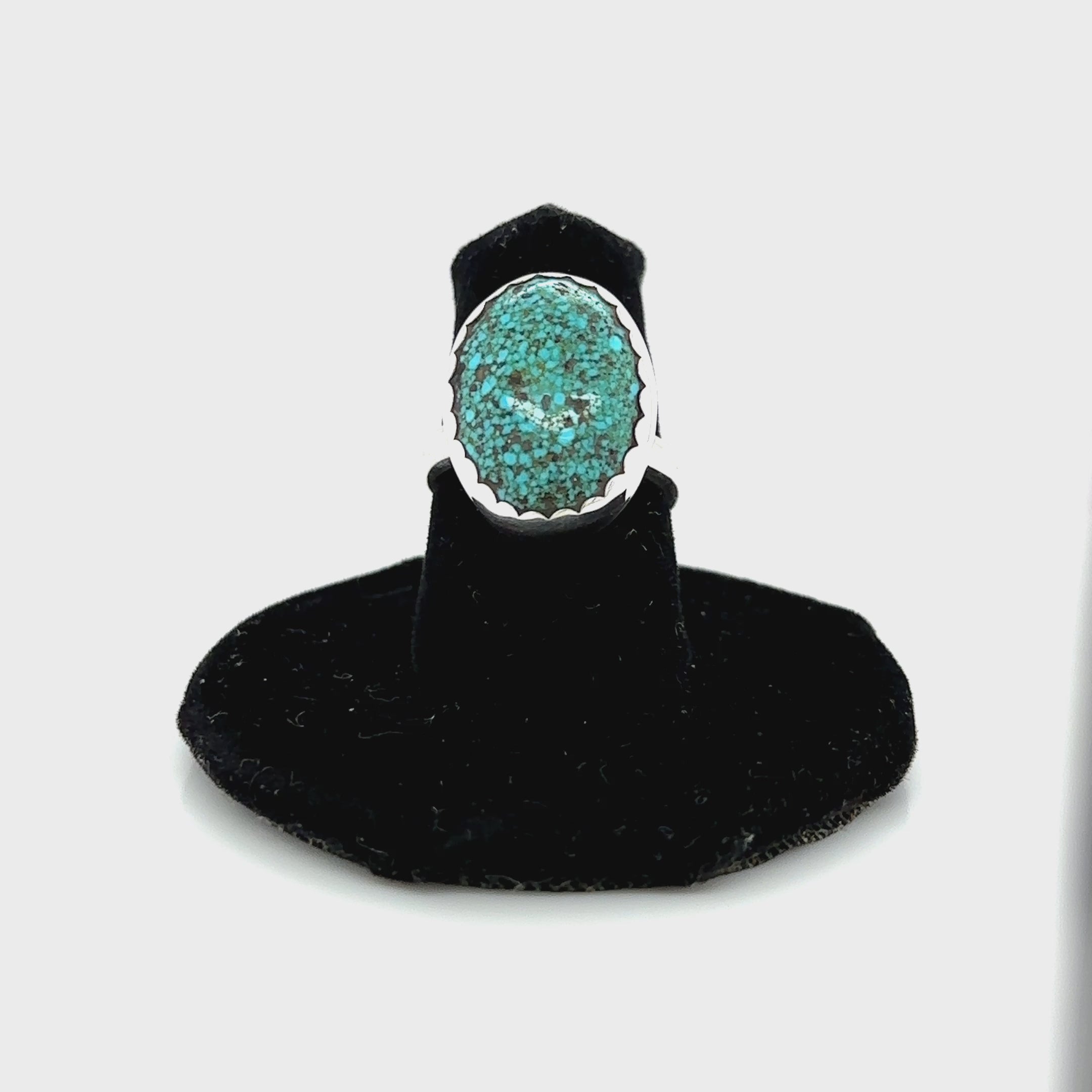 Spiderweb Turquoise Ring