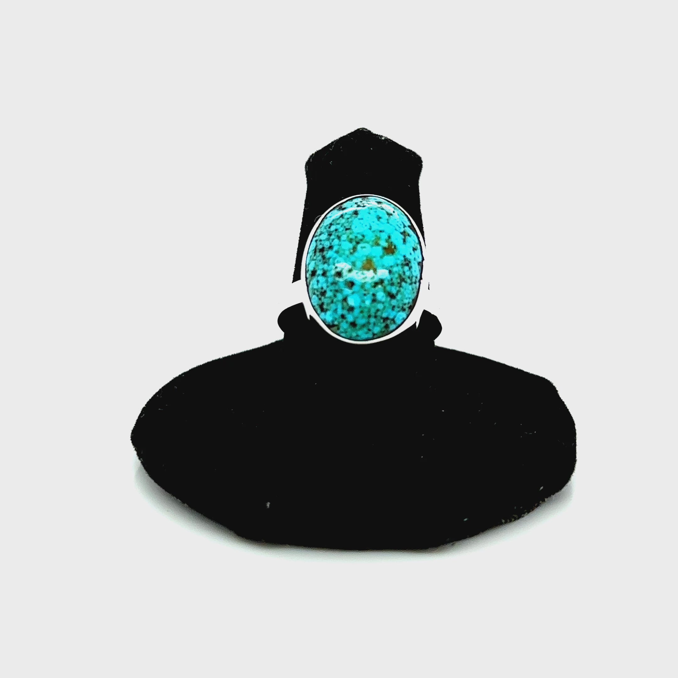 Spiderweb Turquoise Ring