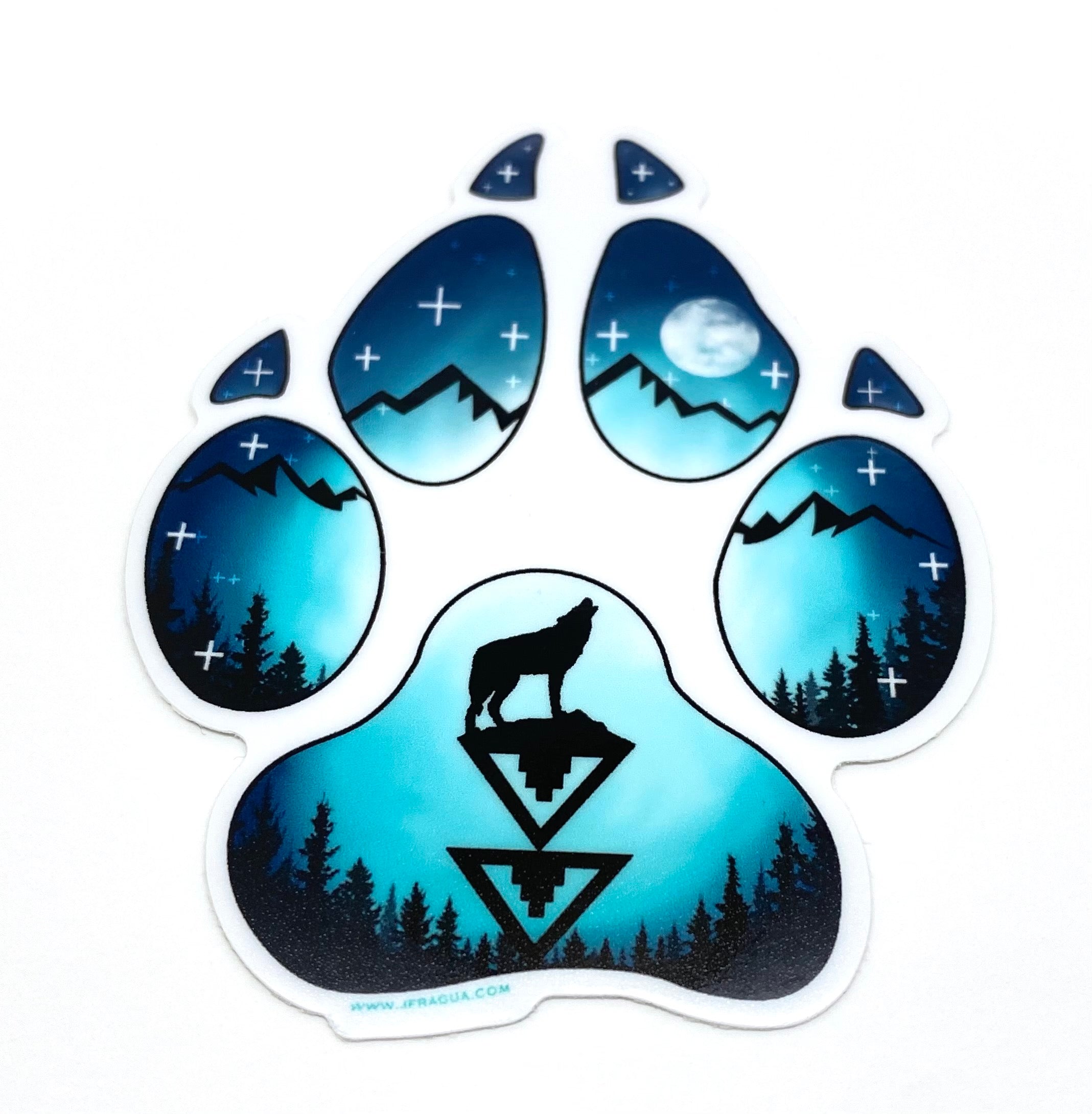 Wolf Track Sticker