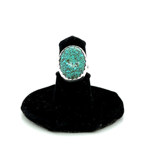 Spiderweb Turquoise Ring